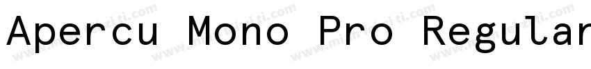 Apercu Mono Pro Regular字体转换